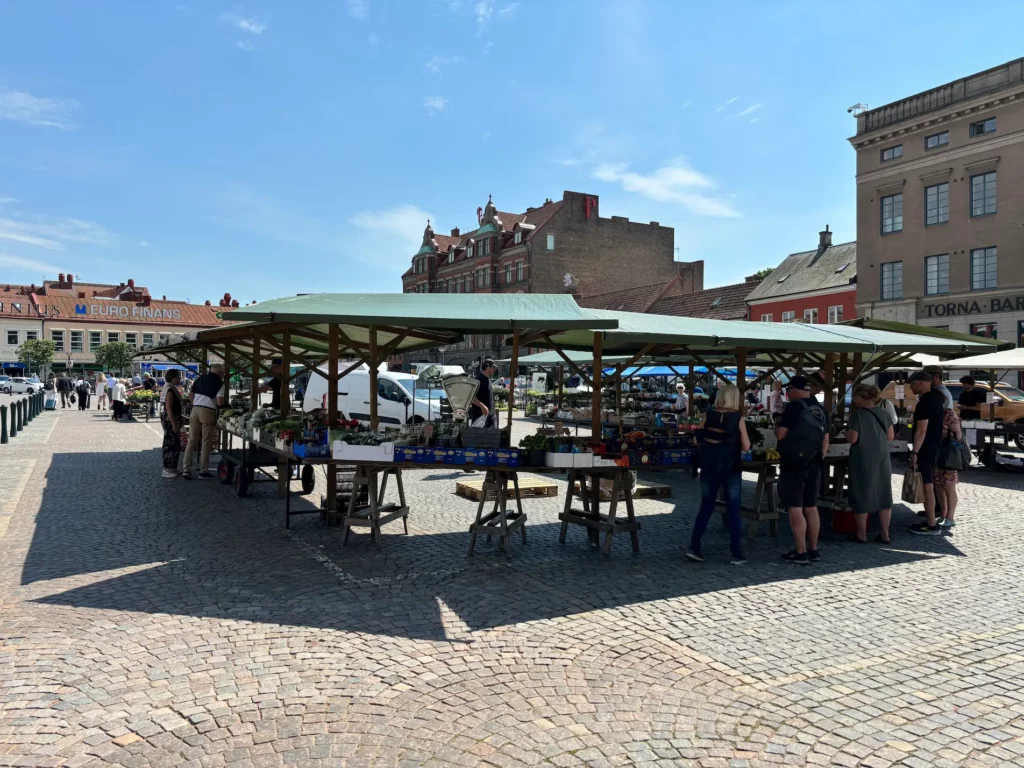 Råbytorps torgstånd på Mårtenstorget i Lund